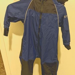 Stone rain suit. 2 years.